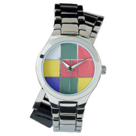 Reloj De Pulsera Rompecabezas Cubo Gamer Colores primarios Colorido