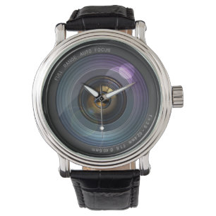 Reloj De Pulsera Ronda de lentes de cámara divertida
