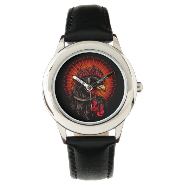 Reloj De Pulsera Rooster de boxeo (Anverso)