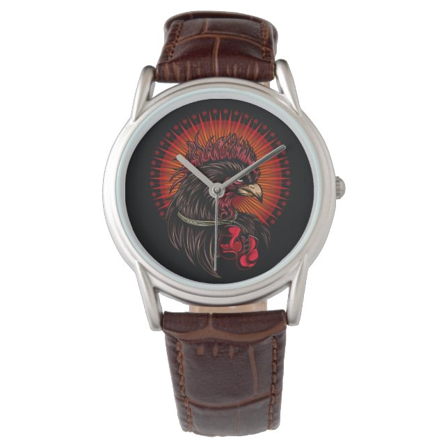 Reloj De Pulsera Rooster de boxeo (Anverso)