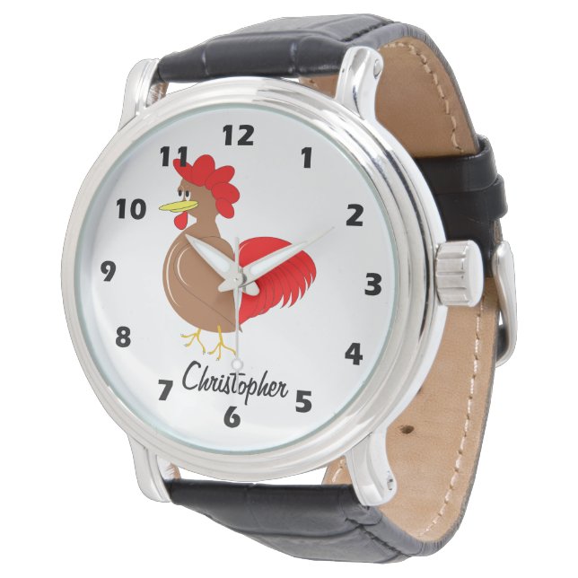Reloj De Pulsera Rooster Design Personalised (Angular)