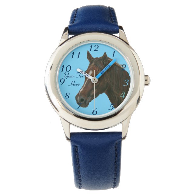 Reloj De Pulsera Ropa de caballo mare de castaña (Anverso)