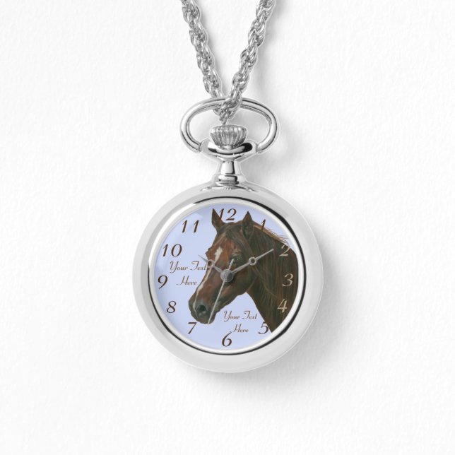Reloj De Pulsera Ropa de caballo mare de castaña (Anverso)