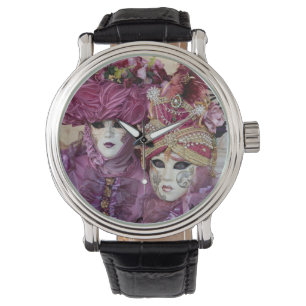 Reloj De Pulsera Ropa de carnaval morado, Venecia