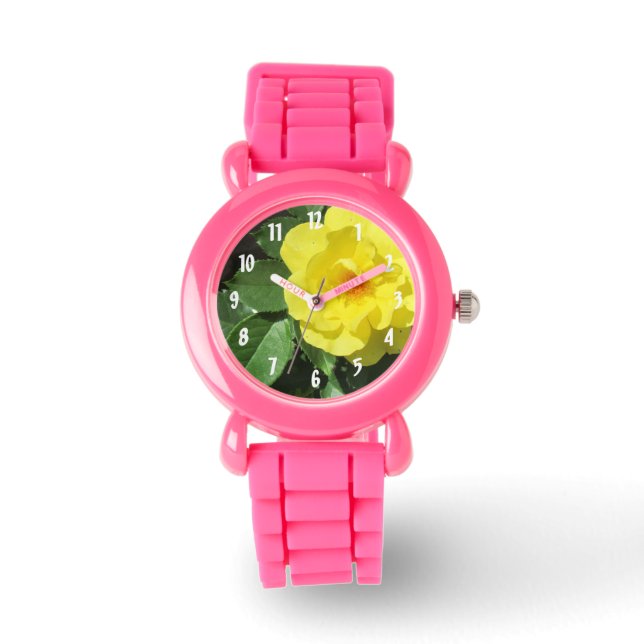 Reloj De Pulsera Rosa amarilla (Anverso)