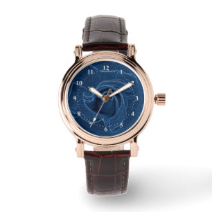 Reloj De Pulsera rosa azul aterciopelado