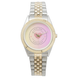 Reloj De Pulsera Rosa de amor y felicidad