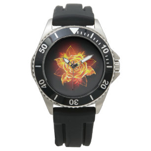Reloj De Pulsera Rosa de incendios en auge