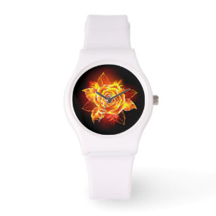 Reloj De Pulsera Rosa de incendios en auge