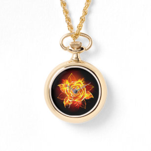 Reloj De Pulsera Rosa de incendios en auge
