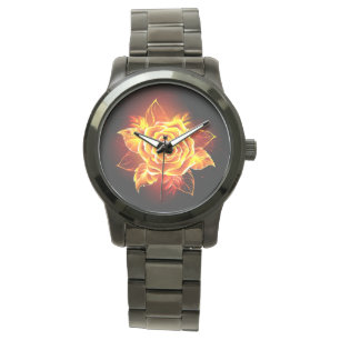 Reloj De Pulsera Rosa de incendios en auge