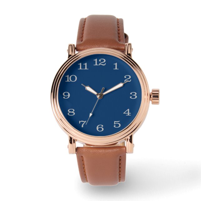 Reloj De Pulsera rosa de oro y blanco (Anverso)