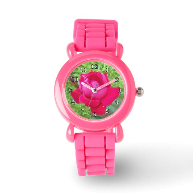 Reloj De Pulsera Rosa en flor (Anverso)