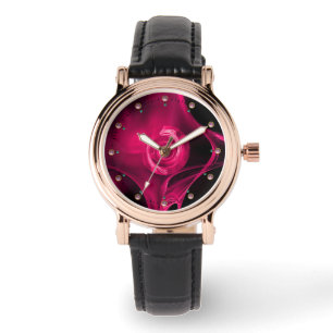 Reloj De Pulsera Rosa FRACTAL PINK FUCHSIA