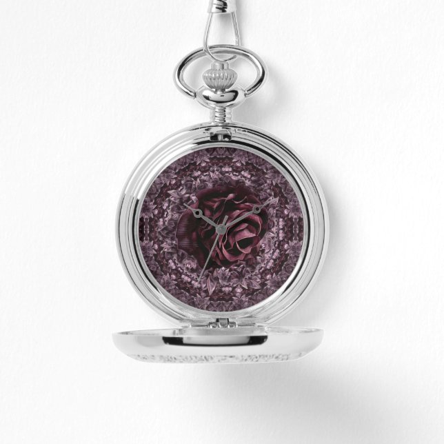 Reloj De Pulsera Rosa Mandala (Anverso)