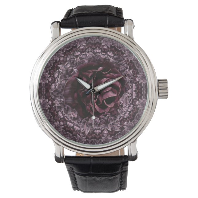 Reloj De Pulsera Rosa Mandala (Anverso)