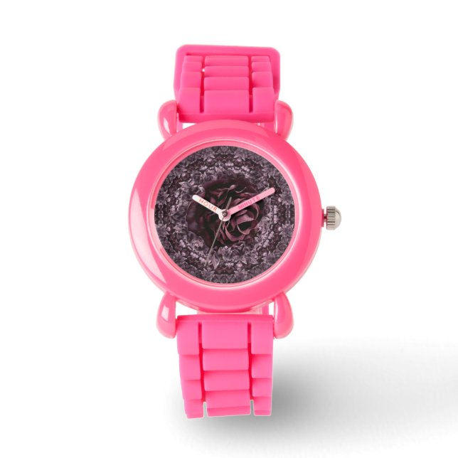 Reloj De Pulsera Rosa Mandala (Anverso)