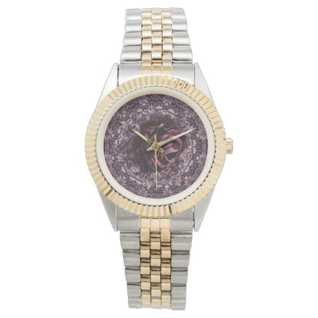 Reloj De Pulsera Rosa Mandala (Anverso)