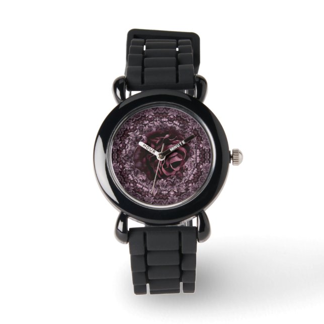 Reloj De Pulsera Rosa Mandala (Anverso)
