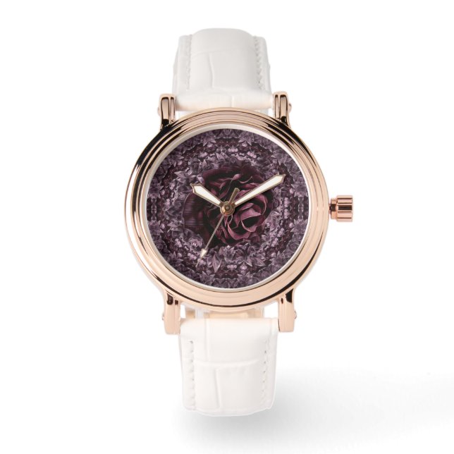 Reloj De Pulsera Rosa Mandala (Anverso)