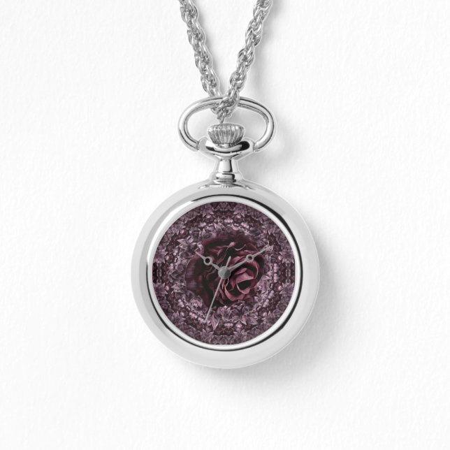 Reloj De Pulsera Rosa Mandala (Anverso)