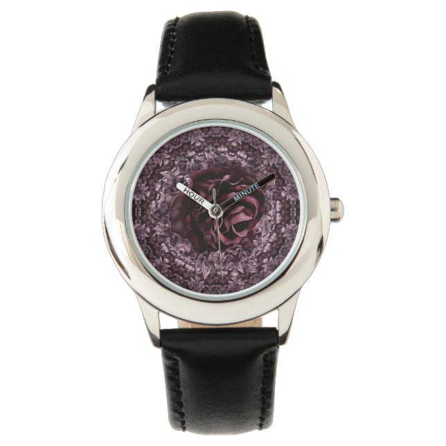 Reloj De Pulsera Rosa Mandala (Anverso)