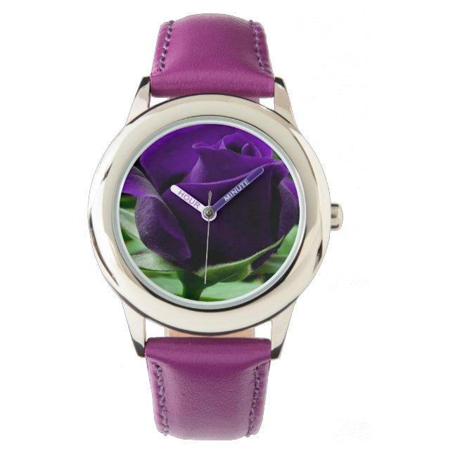 Reloj De Pulsera Rosa morado (Anverso)