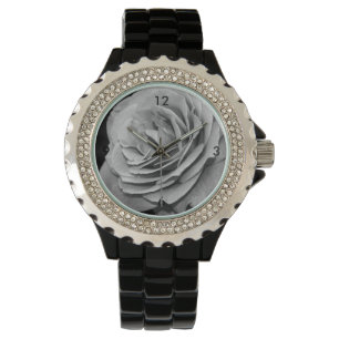 Reloj De Pulsera Rosa negra y blanca