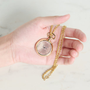 Reloj De Pulsera Rosa Purpurina dorado Personalizado su nombre de t