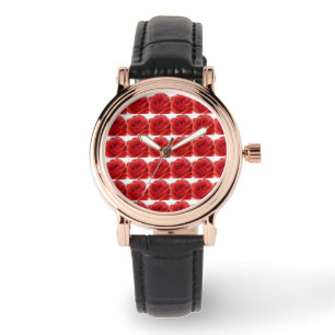 Reloj De Pulsera Rosa Roja