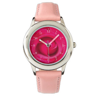 Reloj De Pulsera Rosa Roja Romántica
