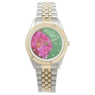 Reloj De Pulsera Rosa rosa cree Inspiradora