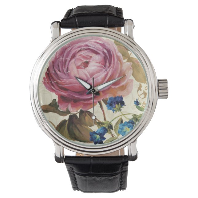 Reloj De Pulsera Rosa rosa en pleno auge (Anverso)