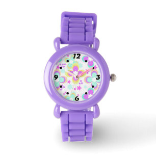Reloj De Pulsera Rosa, turquesa, floral
