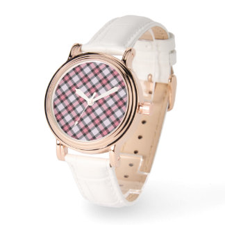 Reloj De Pulsera rosa y negro graso