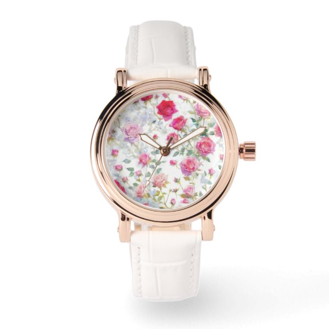 Reloj De Pulsera Rosas (Anverso)