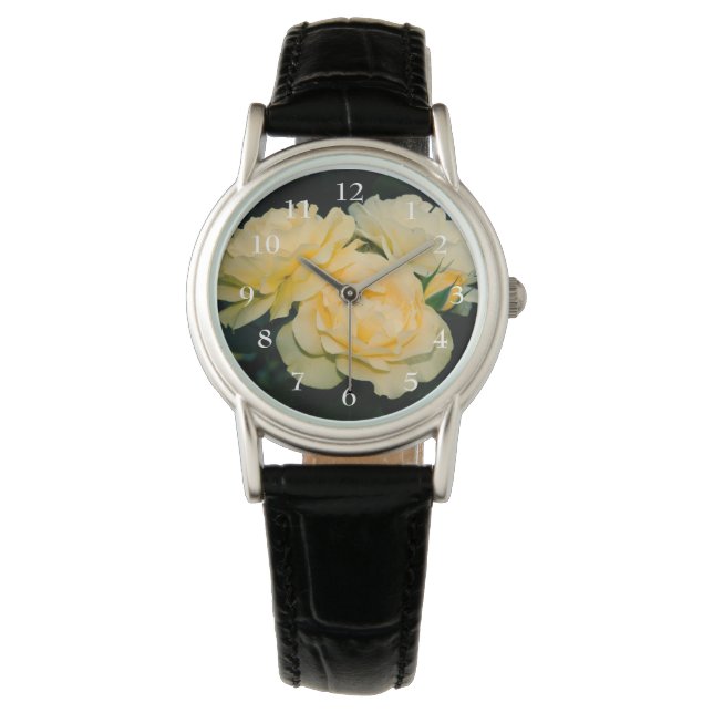 Reloj De Pulsera Rosas amarillas Bouquet (Anverso)