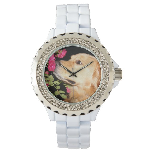 Reloj De Pulsera Rosas del Afilador de Oro (Anverso)