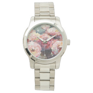 Reloj De Pulsera Rosas del rosa salvaje