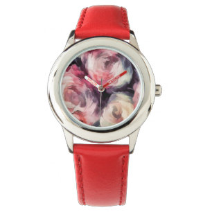 Reloj De Pulsera Rosas retro Grunge vintage con flores de flores