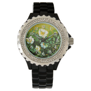 Reloj De Pulsera Rosas silvestres, famosa pintura de Van Gogh