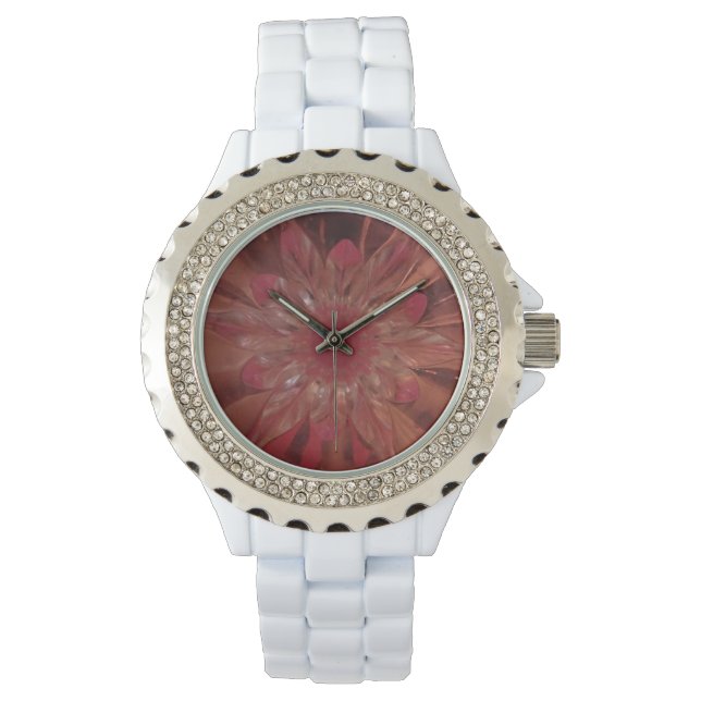 Reloj De Pulsera Rosé Flower Pink Watch (Anverso)