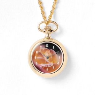 Reloj De Pulsera Rosebud amarillo personalizado