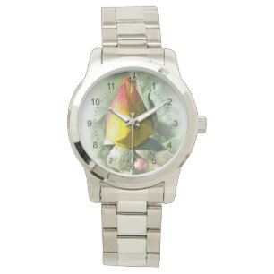 Reloj De Pulsera rosebudo rosa amarillo