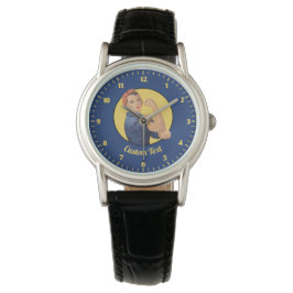 Reloj De Pulsera Rosie the Riveter Large Clock