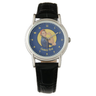 Reloj De Pulsera Rosie the Riveter Large Clock