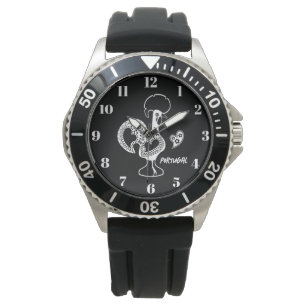 Reloj De Pulsera Rostro de Barcelos, Portugal, silueta