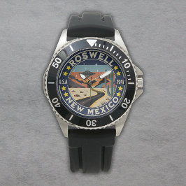 Reloj De Pulsera Roswell New Mexico Classic UFO Scenery