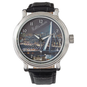 Reloj De Pulsera Rotterdam por la noche
