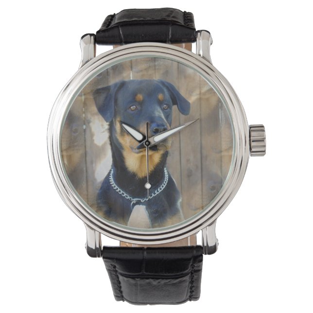 Reloj De Pulsera Rottweiler (Anverso)